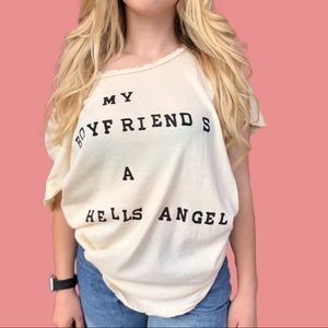 Wildfox Couture My Boyfriends A Hells Angel Shirt